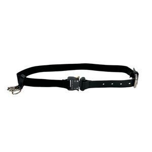 ALYX Black Rollercoaster Belt With Leather & Keychains Detail